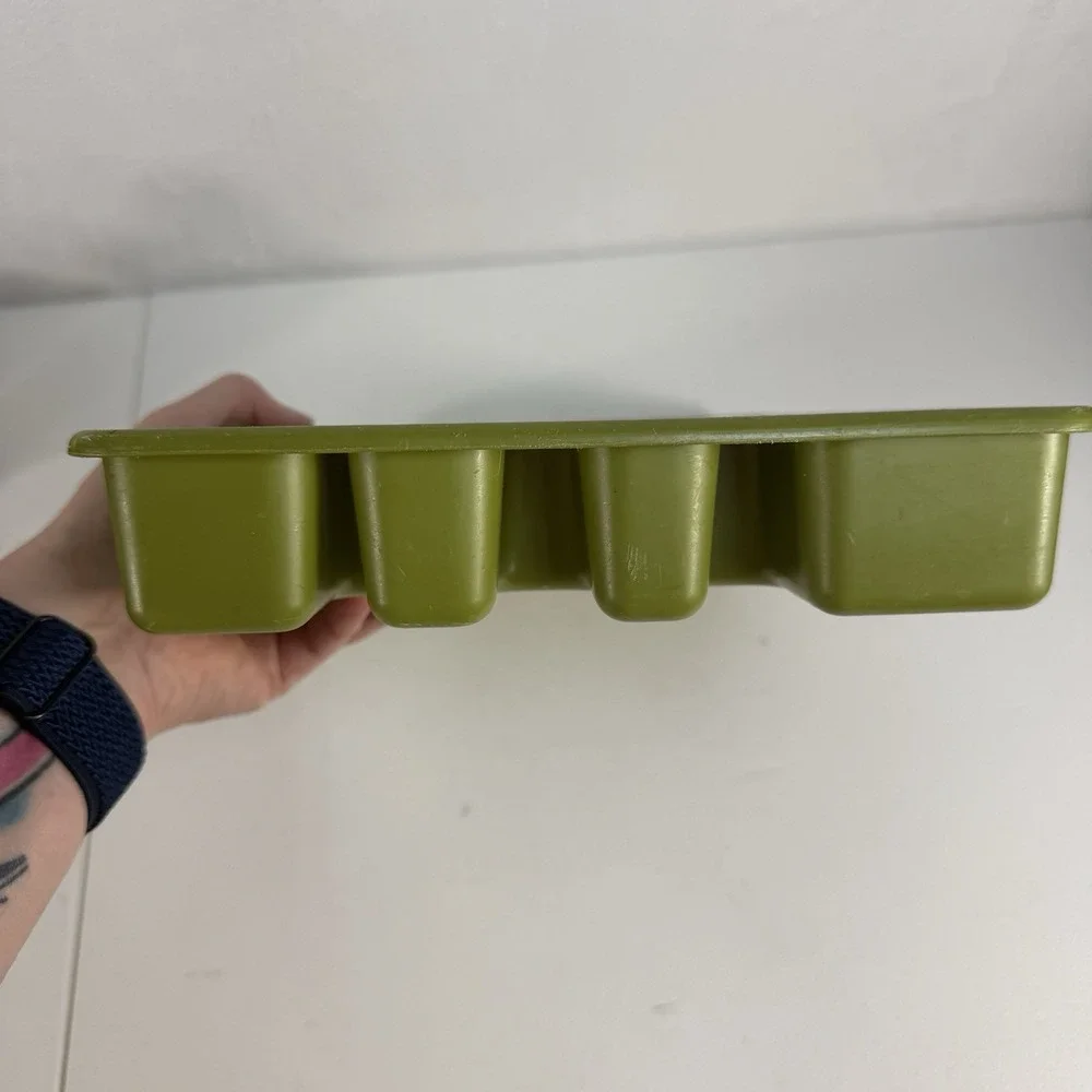Vtg MCM Rubbermaid 2921 Green Utensil Flatware Silverware Tray Drawer‎ Organizer